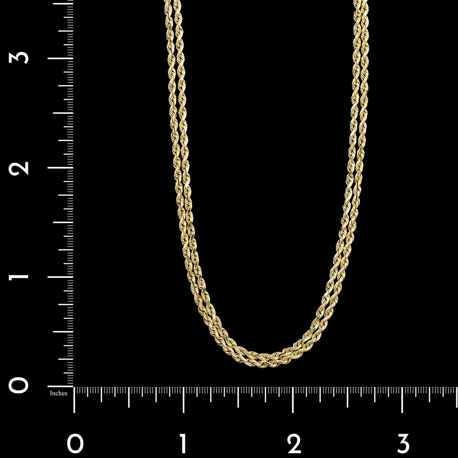 14K Yellow Gold Estate Rope Chain