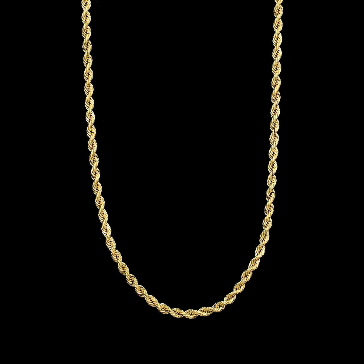 18K Yellow Gold Estate Rope Chain
