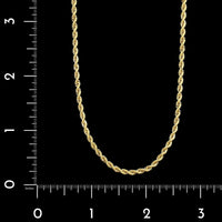 18K Yellow Gold Estate Rope Chain