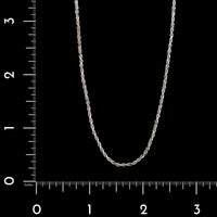 14K White Gold Estate Rope Chain