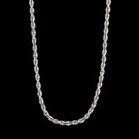 14K White Gold Estate Rope Chain