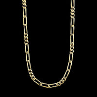 14K Yellow Gold Estate Figaro Chain