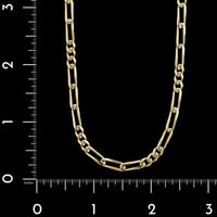 14K Yellow Gold Estate Figaro Chain