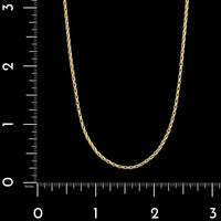 14K Yellow Gold Estate Fancy Link Chain