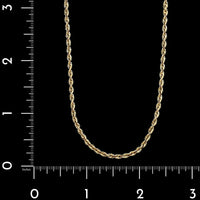 14K Yellow Gold Estate Rope Chain