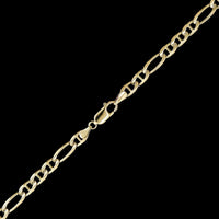 14K Yellow Gold Estate Figaro Mariner Link Chain