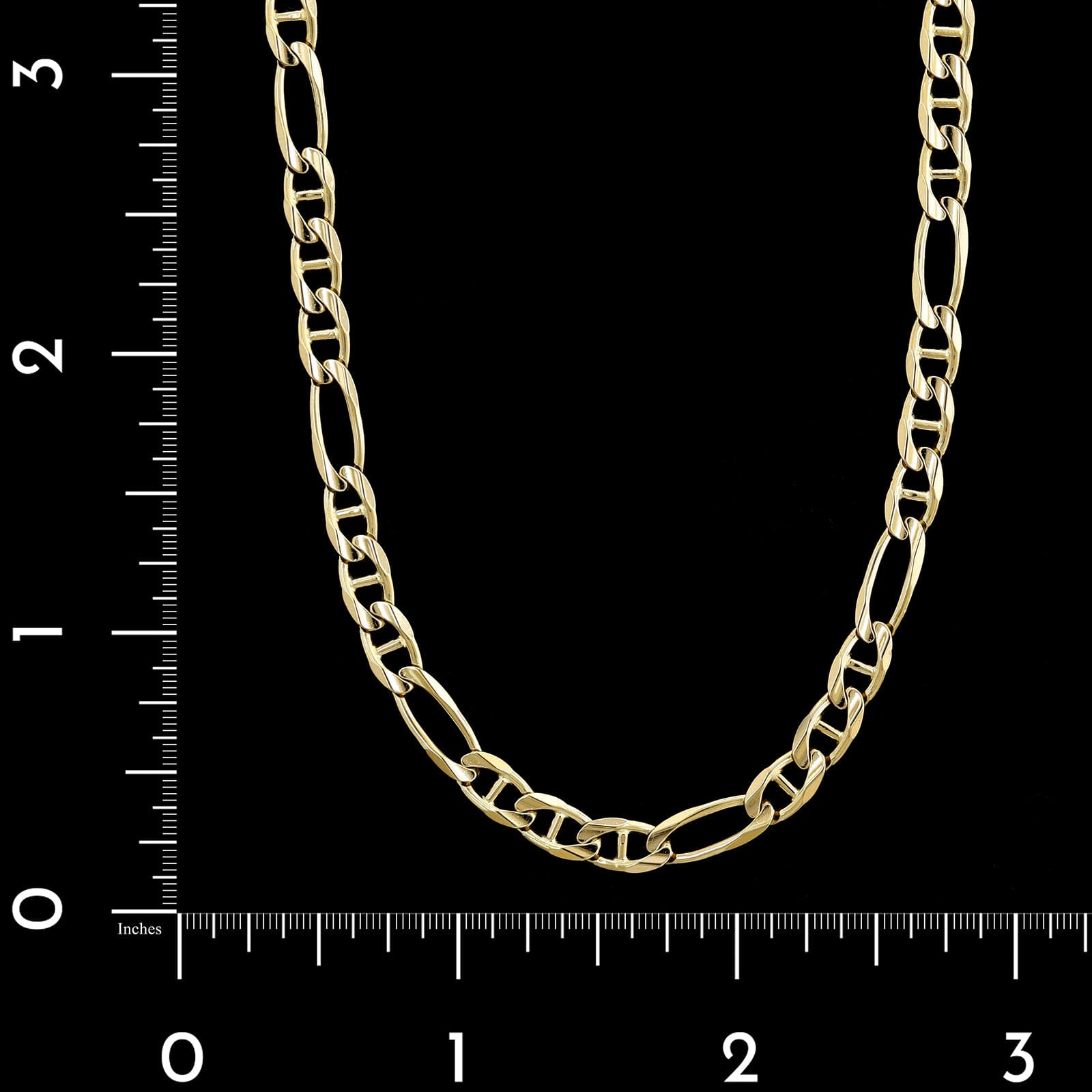14K Yellow Gold Estate Figaro Mariner Link Chain