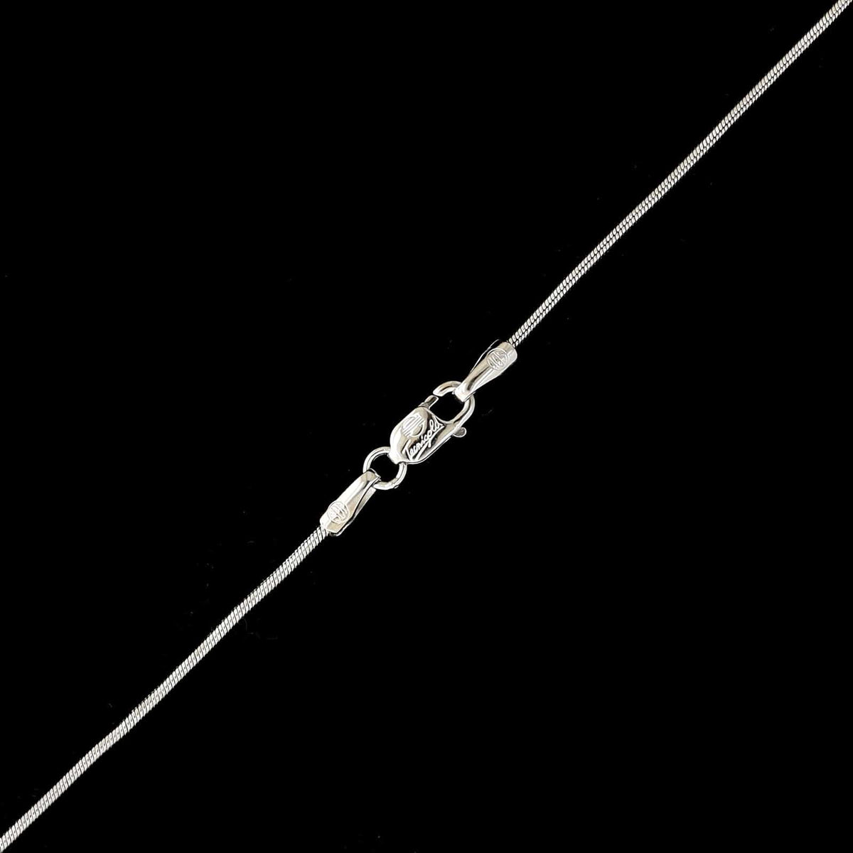 14K White Gold Estate Snake Chain