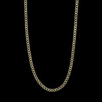 14K Yellow Gold Estate Curb Link Chain