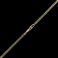 14K Yellow Gold Estate Curb Link Chain