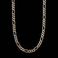 14K Yellow Gold Estate Figaro Link Chain