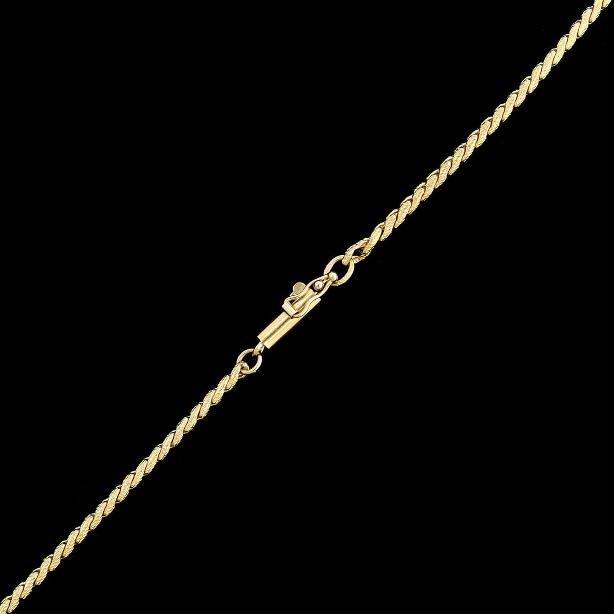 14K Yellow Gold Estate Fancy Link Chain