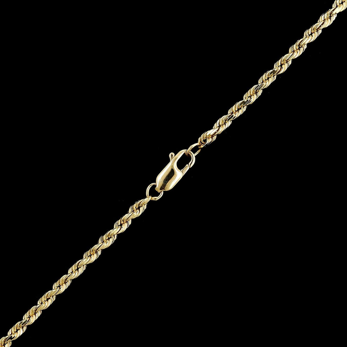 14K Yellow Gold Estate Rope Chain