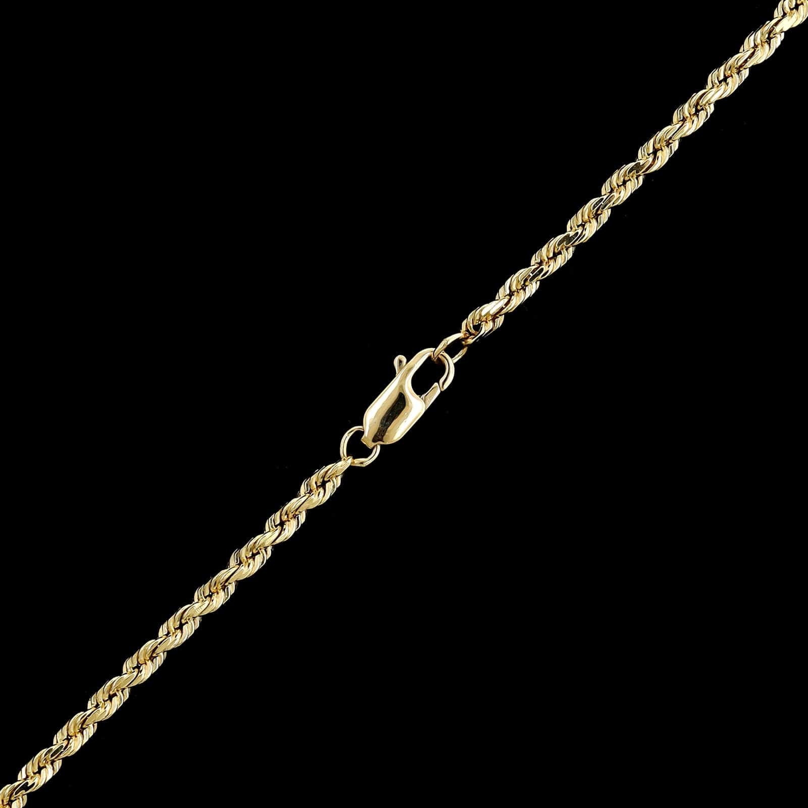 14K Yellow Gold Estate Rope Chain