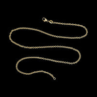 18K Yellow Gold Estate Oval Link Chain