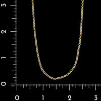 18K Yellow Gold Estate Oval Link Chain