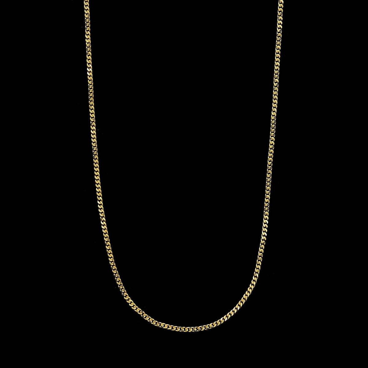 18K Yellow Gold Estate Curb Link Chain
