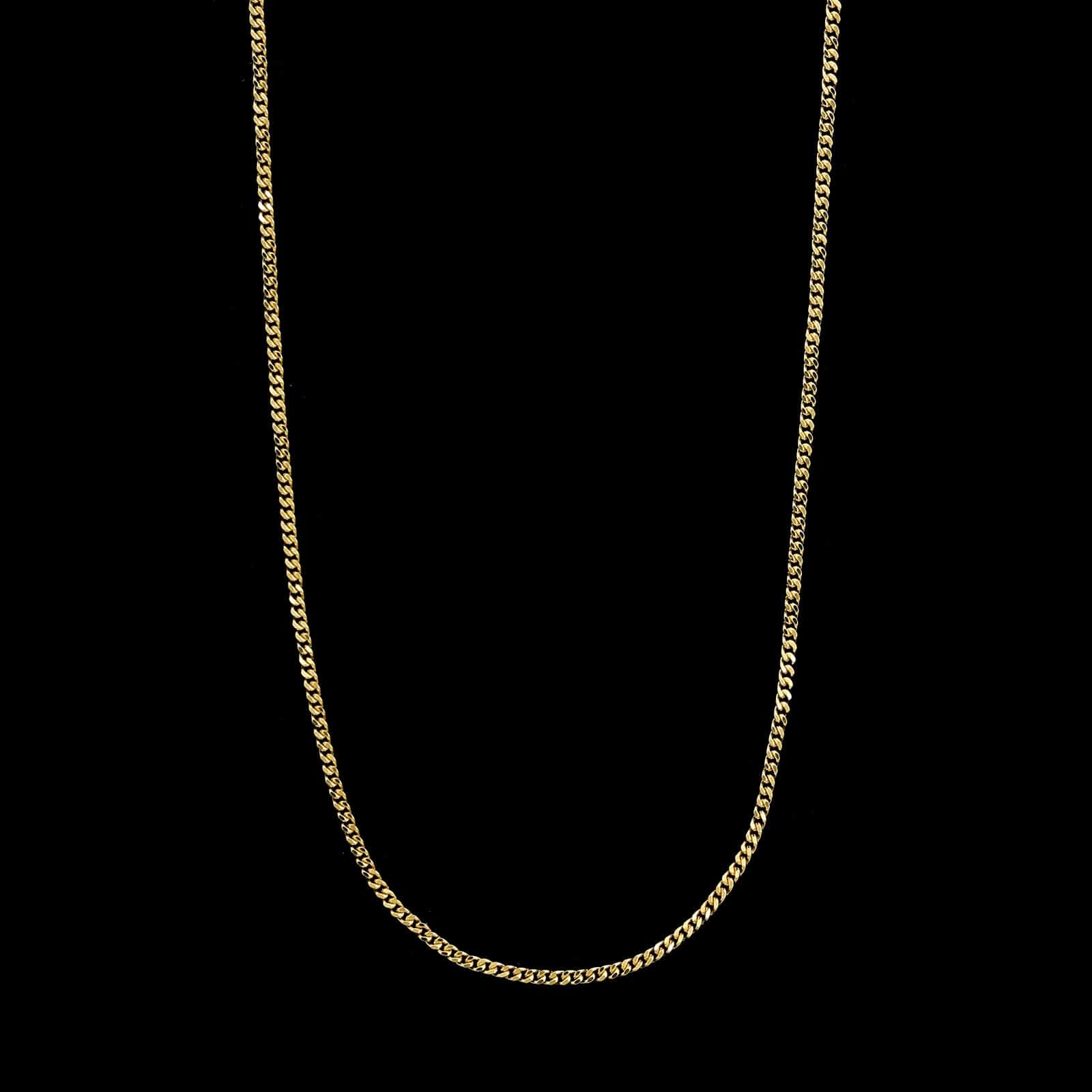 18K Yellow Gold Estate Curb Link Chain