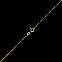 18K Yellow Gold Estate Curb Link Chain