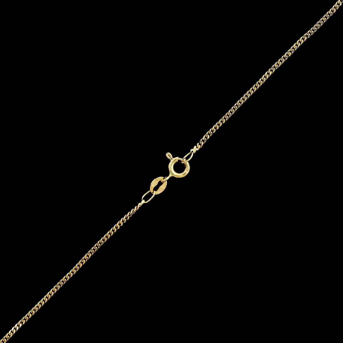 18K Yellow Gold Estate Curb Link Chain