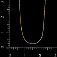 18K Yellow Gold Estate Curb Link Chain