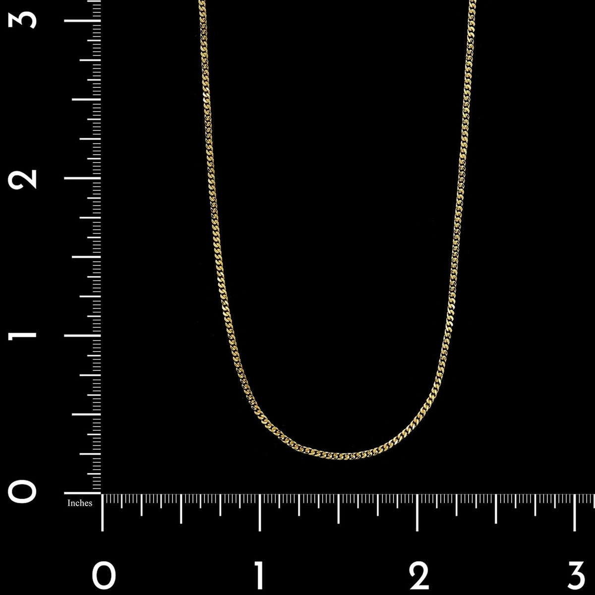 18K Yellow Gold Estate Curb Link Chain