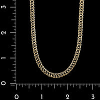14K Yellow Gold Estate Double Curb Link Chain