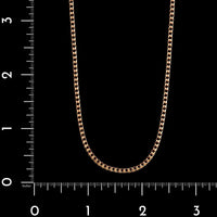 14K Rose Gold Estate Fancy Link Chain