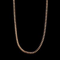 14K Rose Gold Estate Fancy Link Chain