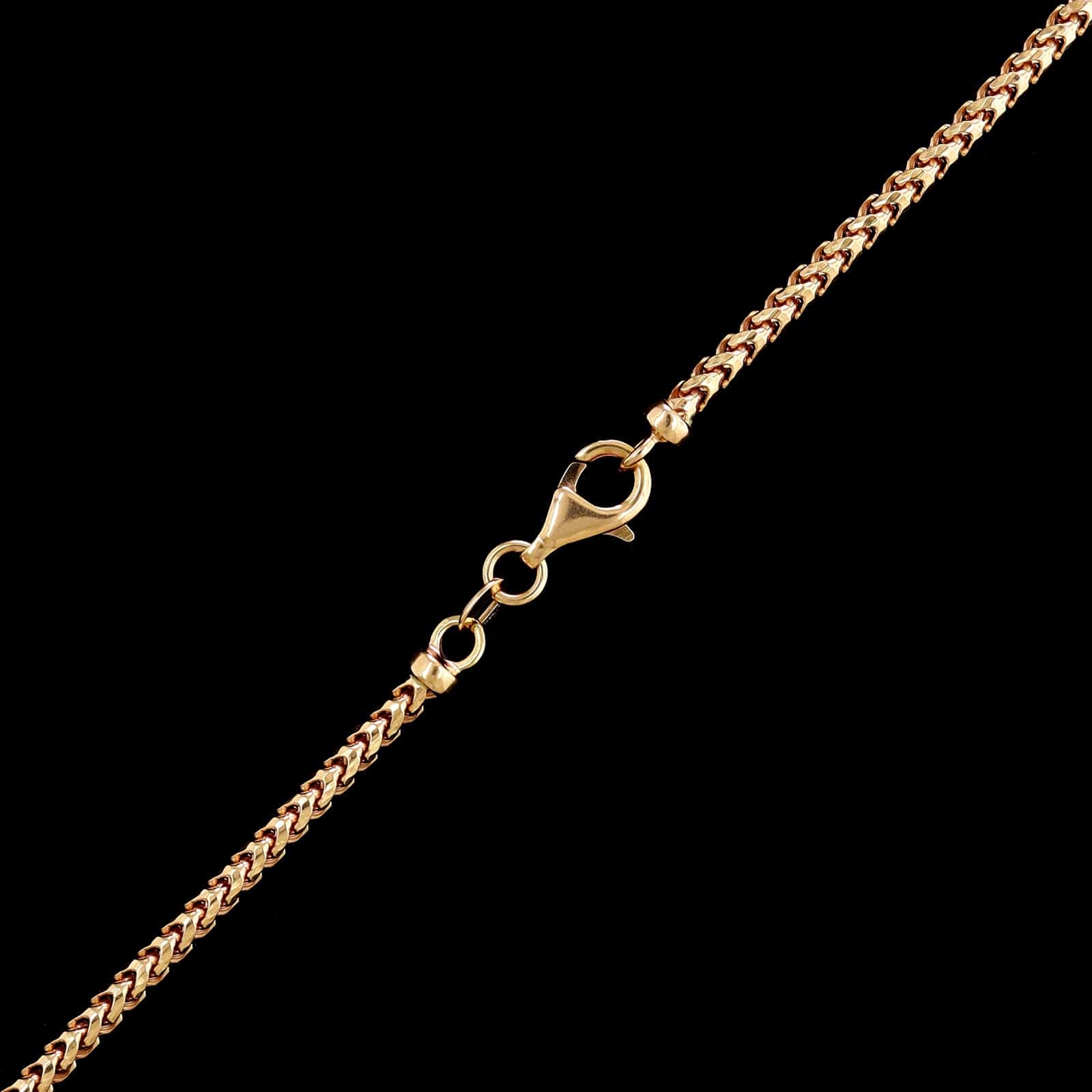 14K Rose Gold Estate Fancy Link Chain