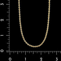 14K Yellow Gold Estate Rope Chain