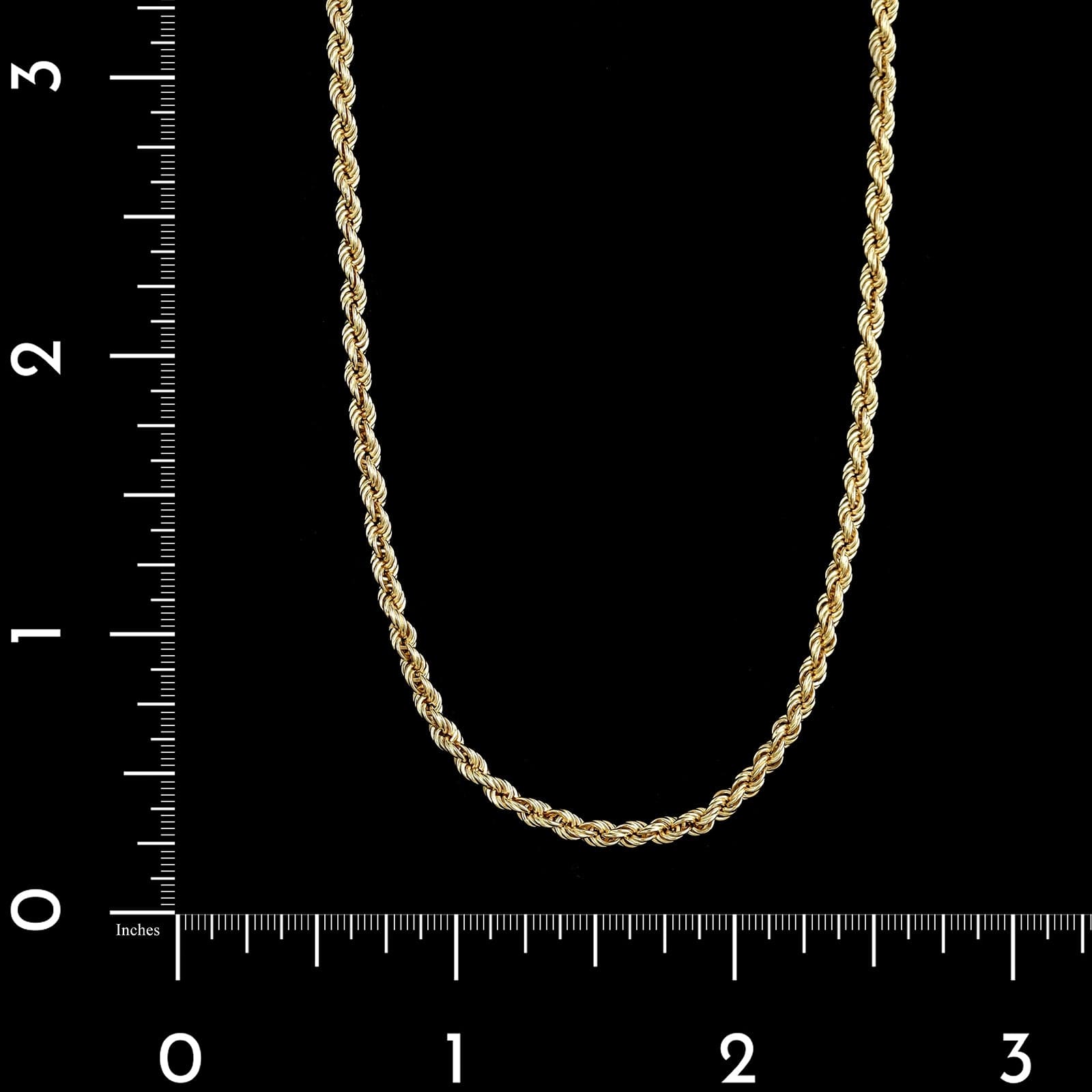 14K Yellow Gold Estate Rope Chain