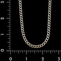 14K Yellow Gold Estate Curb Link Chain