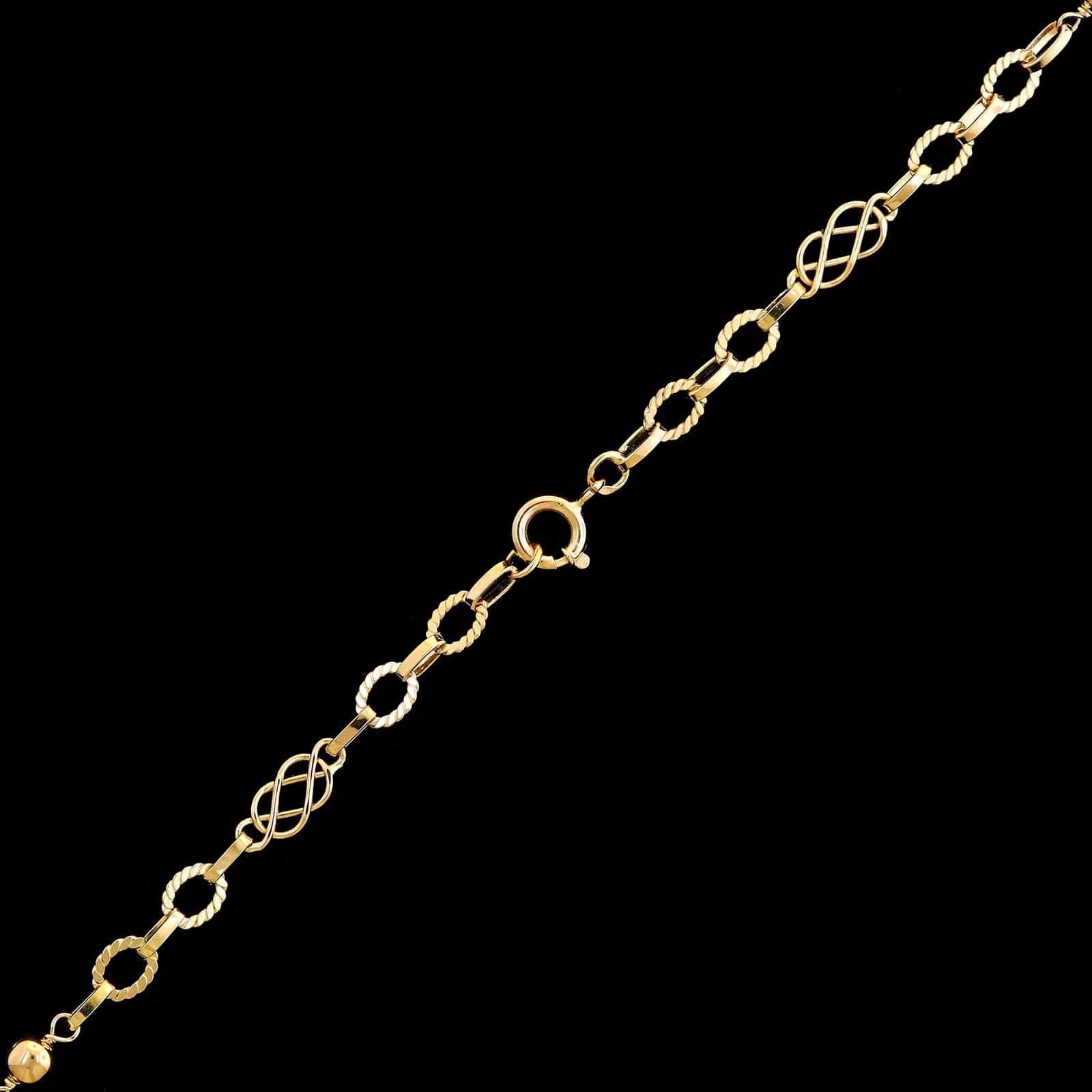 19K Rose Gold Estate Fancy Link Chain