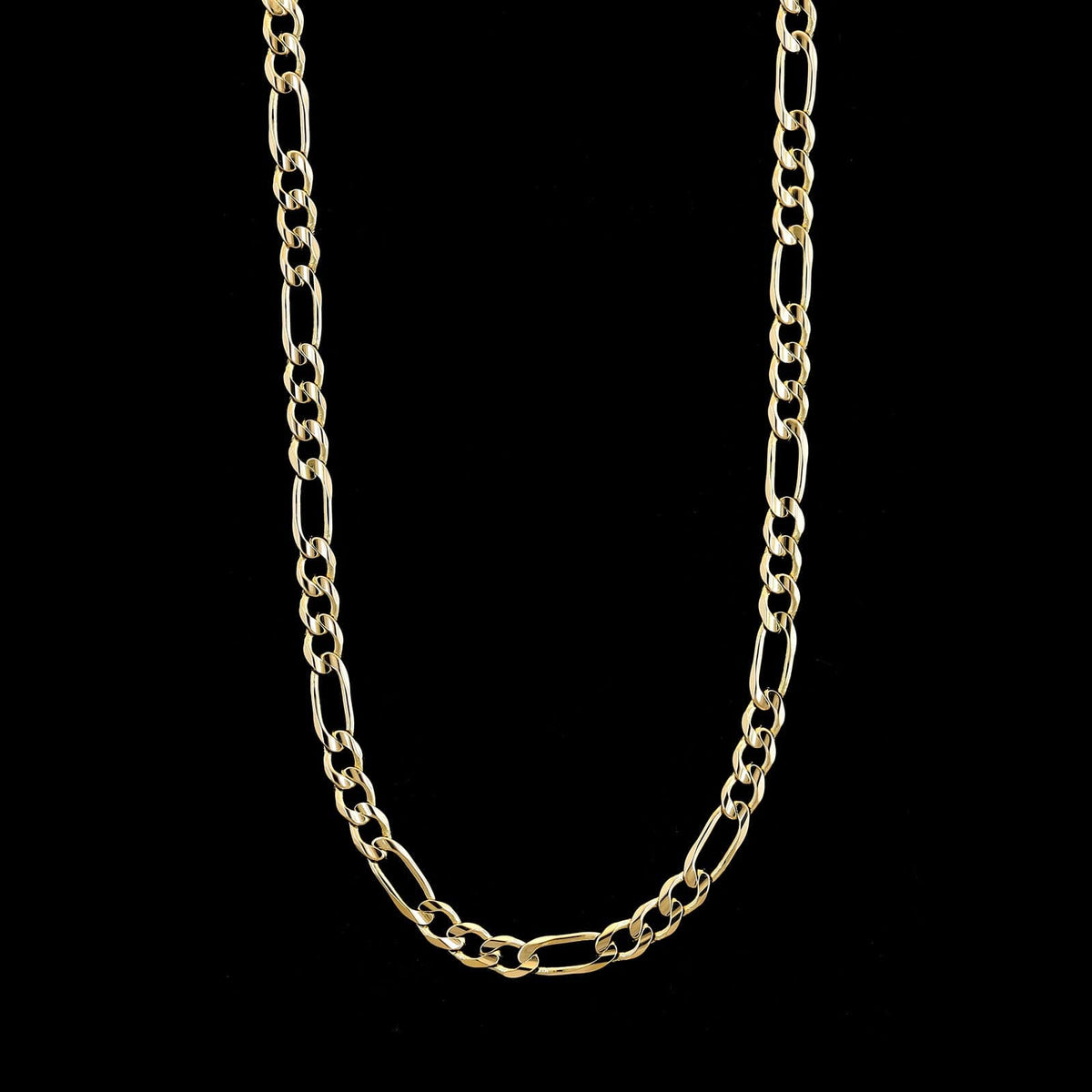 14K Yellow Gold Estate Figaro Link Chain