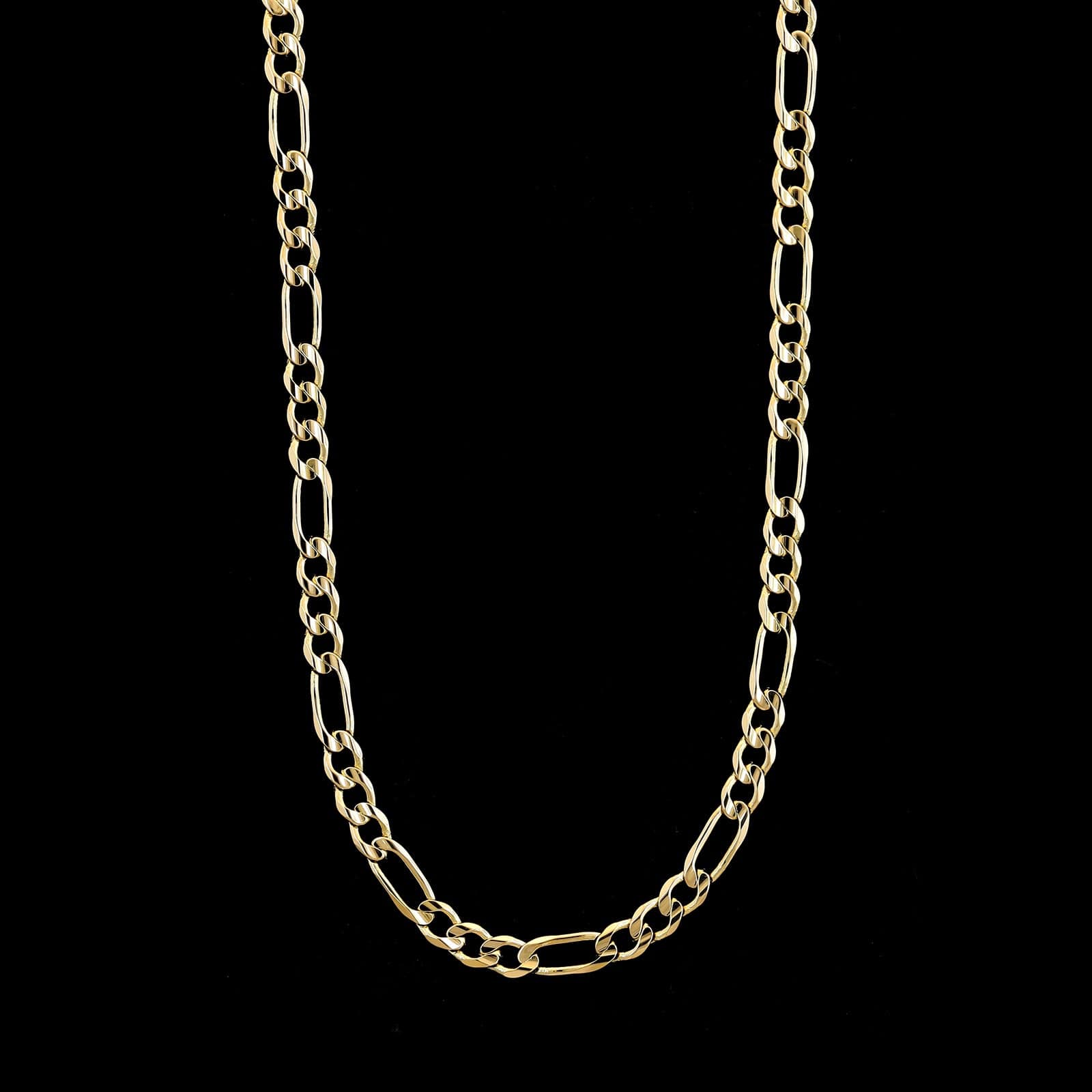 14K Yellow Gold Estate Figaro Link Chain