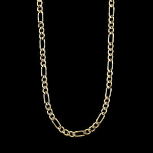 14K Yellow Gold Estate Figaro Link Chain