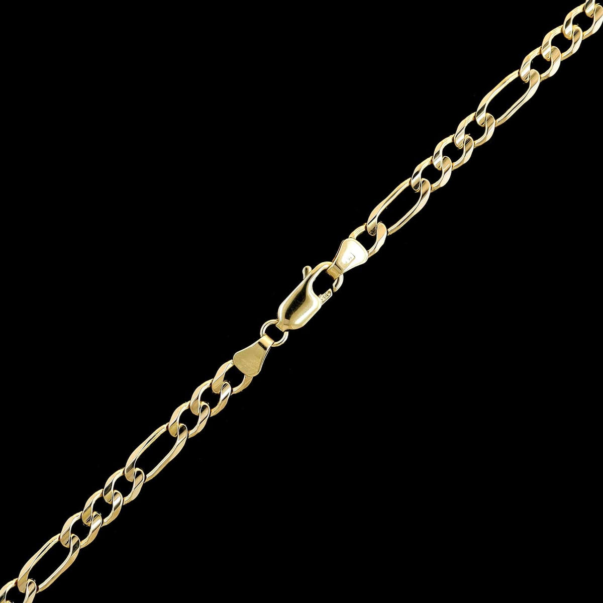 14K Yellow Gold Estate Figaro Link Chain