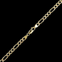 14K Yellow Gold Estate Figaro Link Chain