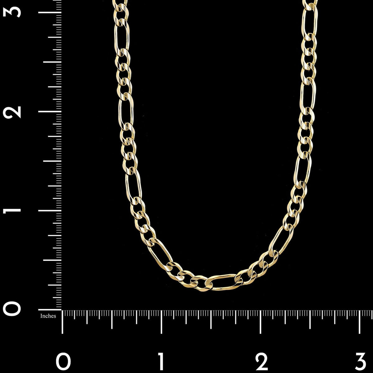 14K Yellow Gold Estate Figaro Link Chain