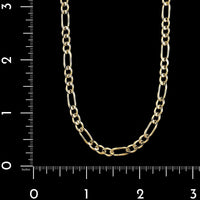 14K Yellow Gold Estate Figaro Link Chain