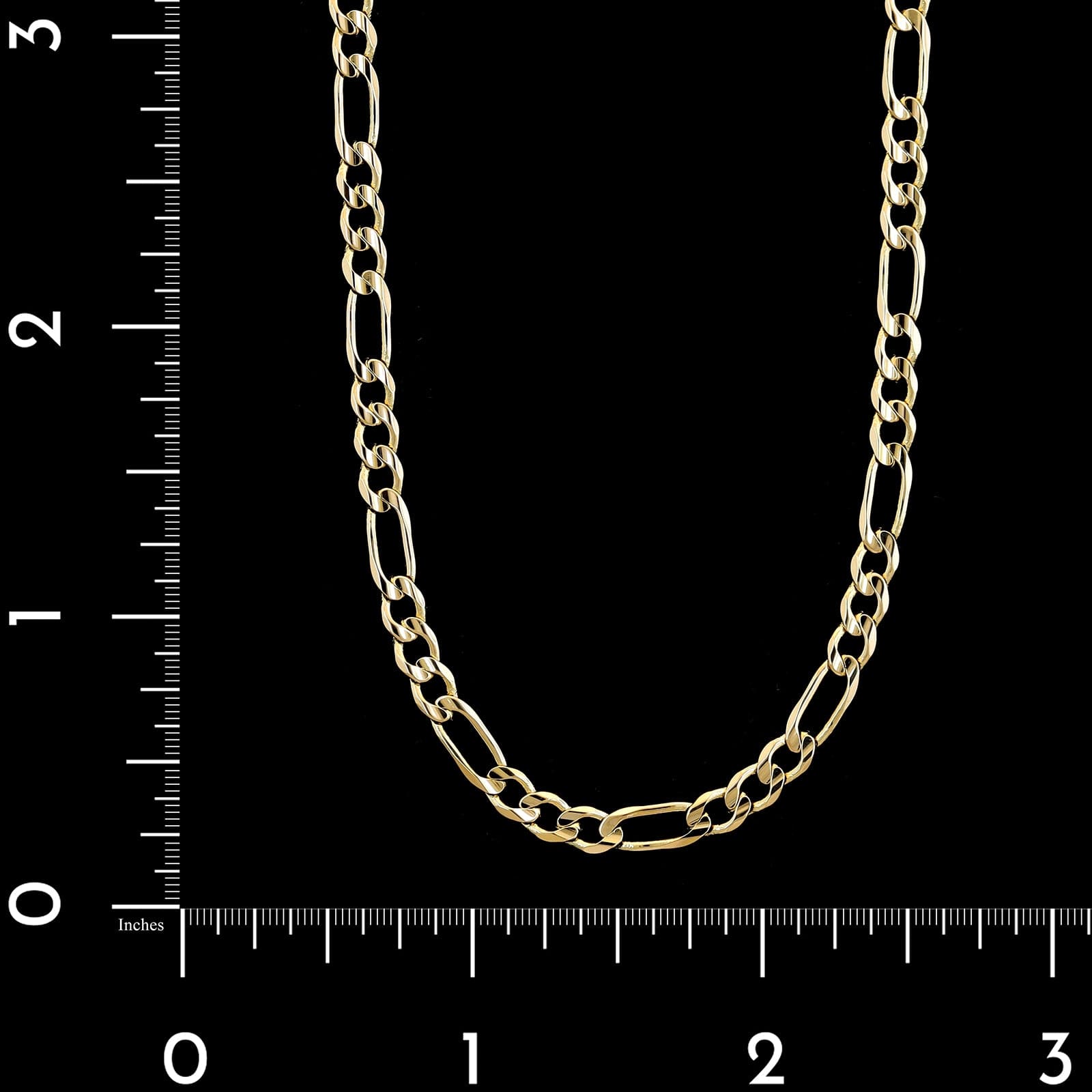 14K Yellow Gold Estate Figaro Link Chain