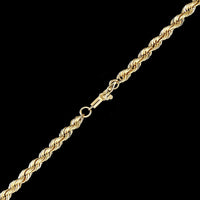 14K Yellow Gold Estate Rope Chain