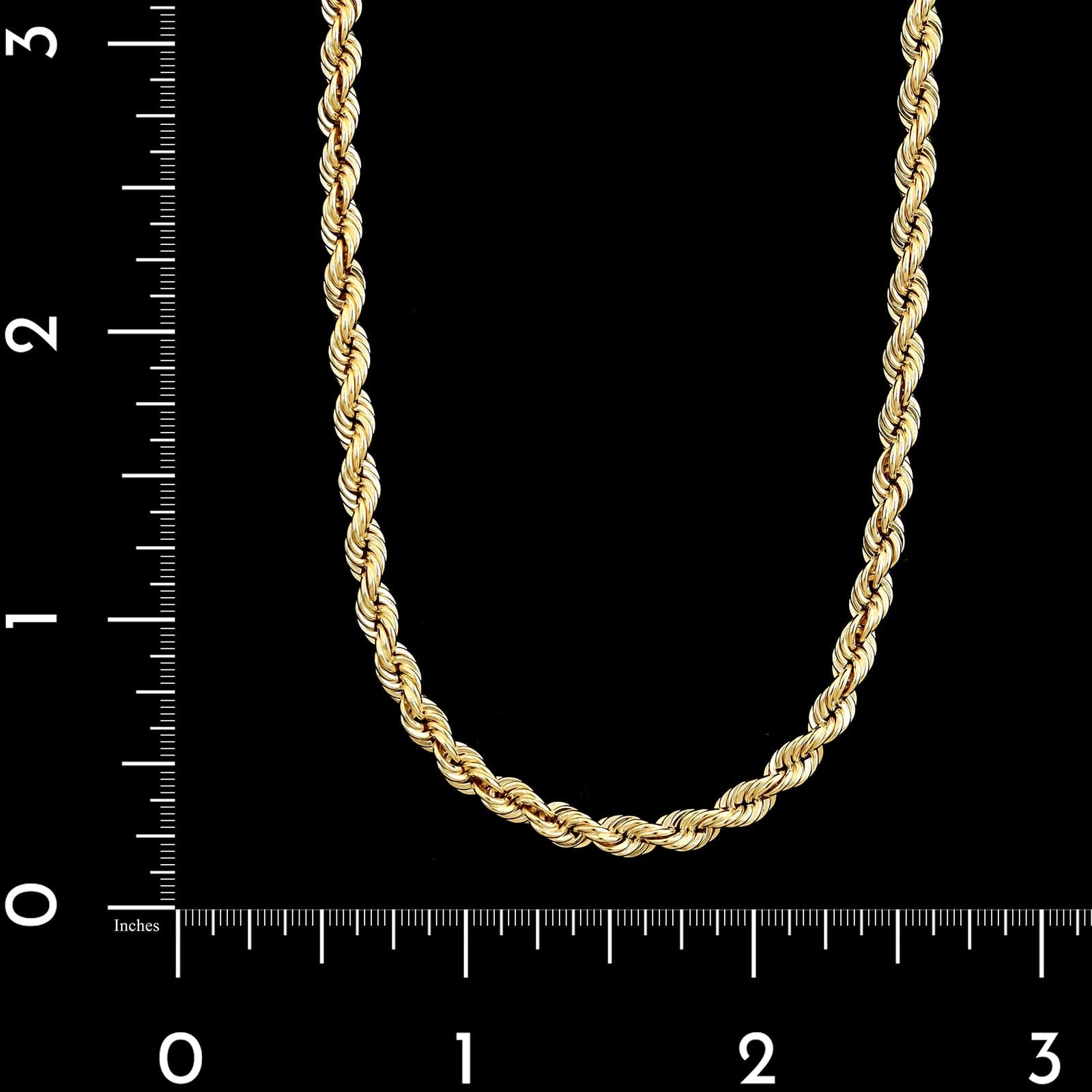 14K Yellow Gold Estate Rope Chain
