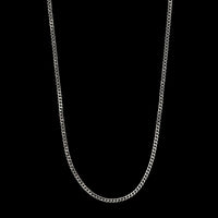 18K White Gold Estate Curb Link Chain