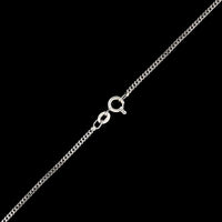 18K White Gold Estate Curb Link Chain