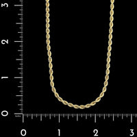 14K Yellow Gold Estate Rope Chain