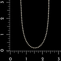 14K White Gold Estate Ball Chain