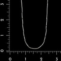 14K White Gold Estate Box Chain