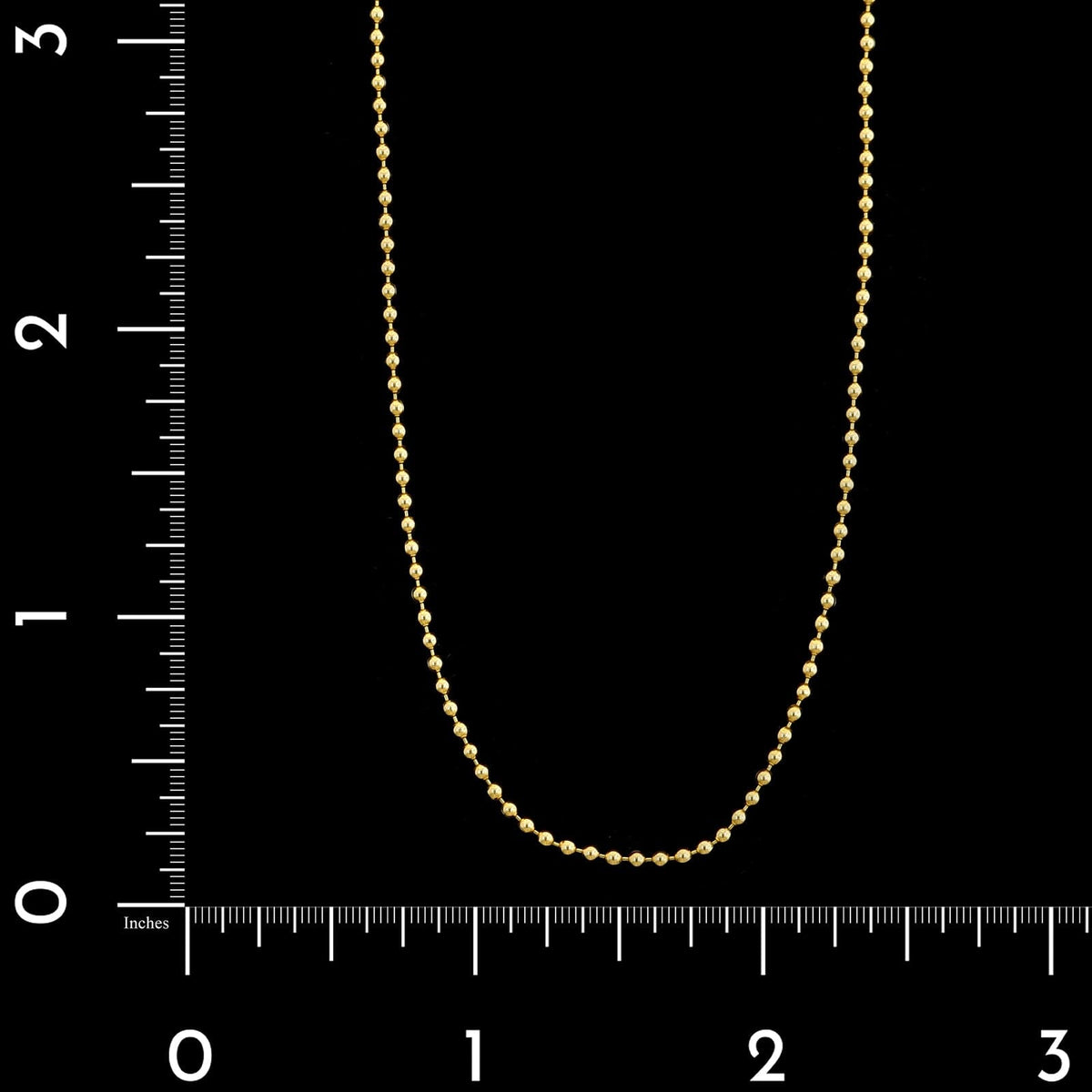 14K Yellow Gold Estate Ball Chain